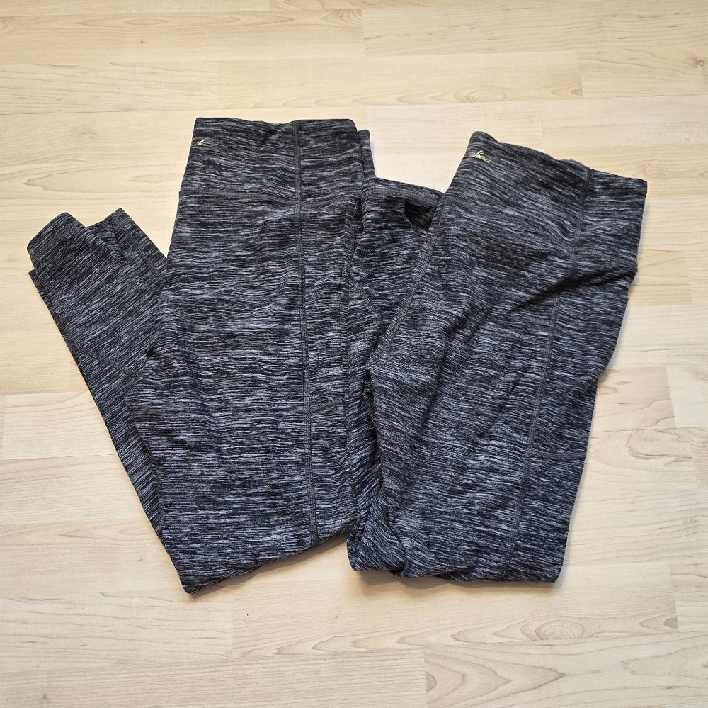 Victoria's Secret Grey Leggings 2 Pairs Size Large